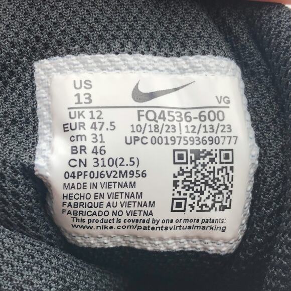 Nike Men's Alpha Menace 4 Shark SE Football Cleats Size 13 Red Black NWOB - Picture 11 of 11